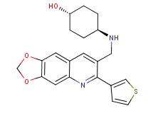 trans-4-({[6-(3-thienyl)[1,3]dioxolo[4,5-g]quinolin-7-yl]methyl}amino)cyclohexanol