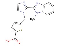 5-{[2-(1-methyl-1H-benzimidazol-2-yl)-1H-imidazol-1-yl]methyl}thiophene-2-carboxylic acid
