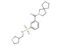 3-(2-azaspiro[4.4]non-2-ylcarbonyl)-N-(tetrahydrofuran-3-ylmethyl)benzenesulfonamide