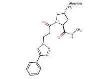 (4R)-4-amino-N-methyl-1-[3-(5-phenyl-2H-tetrazol-2-yl)propanoyl]-L-prolinamide
