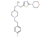 ({1-[2-(4-fluorophenyl)ethyl]-4-piperidinyl}methyl)methyl{[2-(4-morpholinyl)-1,3-thiazol-5-yl]methyl}amine