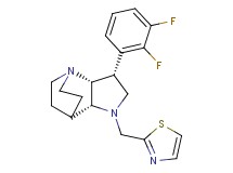 (3R*,3aR*,7aR*)-3-(2,3-difluorophenyl)-1-(1,3-thiazol-2-ylmethyl)octahydro-4,7-ethanopyrrolo[3,2-b]pyridine