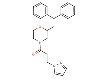 2-(2,2-diphenylethyl)-4-[3-(1H-pyrazol-1-yl)propanoyl]morpholine