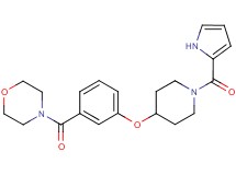 4-(3-{[1-(1H-pyrrol-2-ylcarbonyl)piperidin-4-yl]oxy}benzoyl)morpholine