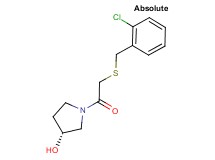 (3R)-1-{[(2-chlorobenzyl)thio]acetyl}pyrrolidin-3-ol