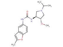 N-[(3S*,4S*)-1-isopropyl-4-methoxypyrrolidin-3-yl]-N'-(2-methyl-1-benzofuran-5-yl)urea