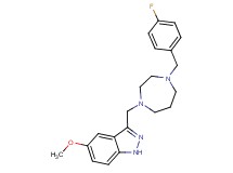 3-{[4-(4-fluorobenzyl)-1,4-diazepan-1-yl]methyl}-5-methoxy-1H-indazole