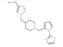 {1-[(1-{[1-(1,3-thiazol-2-yl)-1H-pyrrol-2-yl]methyl}-4-piperidinyl)methyl]-1H-1,2,3-triazol-4-yl}methanol trifluoroacetate (salt)