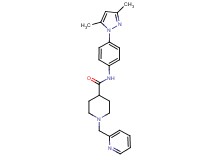 N-[4-(3,5-dimethyl-1H-pyrazol-1-yl)phenyl]-1-(2-pyridinylmethyl)-4-piperidinecarboxamide
