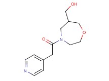 [4-(pyridin-4-ylacetyl)-1,4-oxazepan-6-yl]methanol