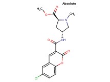 methyl (2S,4R)-4-{[(6-chloro-2-oxo-2H-chromen-3-yl)carbonyl]amino}-1-methylpyrrolidine-2-carboxylate