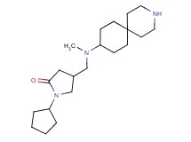 4-{[3-azaspiro[5.5]undec-9-yl(methyl)amino]methyl}-1-cyclopentyl-2-pyrrolidinone dihydrochloride
