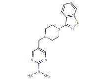 5-{[4-(1,2-benzisothiazol-3-yl)piperazin-1-yl]methyl}-N,N-dimethylpyrimidin-2-amine