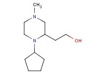 2-(1-cyclopentyl-4-methyl-2-piperazinyl)ethanol