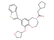 7-(1-benzothien-3-yl)-4-(cyclopentylacetyl)-9-(tetrahydro-3-furanyloxy)-2,3,4,5-tetrahydro-1,4-benzoxazepine