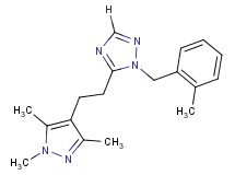 1-(2-methylbenzyl)-5-[2-(1,3,5-trimethyl-1H-pyrazol-4-yl)ethyl]-1H-1,2,4-triazole