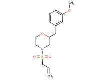4-(allylsulfonyl)-2-(3-methoxybenzyl)morpholine