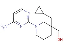 [1-(4-amino-2-pyrimidinyl)-3-(cyclopropylmethyl)-3-piperidinyl]methanol