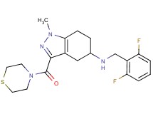 N-(2,6-difluorobenzyl)-1-methyl-3-(4-thiomorpholinylcarbonyl)-4,5,6,7-tetrahydro-1H-indazol-5-amine