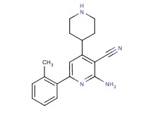 2-amino-6-(2-methylphenyl)-4-piperidin-4-ylnicotinonitrile