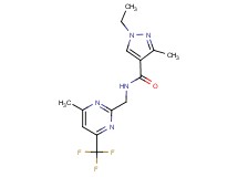 1-ethyl-3-methyl-N-{[4-methyl-6-(trifluoromethyl)pyrimidin-2-yl]methyl}-1H-pyrazole-4-carboxamide