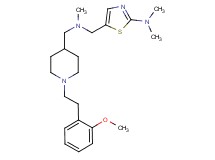 5-{[({1-[2-(2-methoxyphenyl)ethyl]-4-piperidinyl}methyl)(methyl)amino]methyl}-N,N-dimethyl-1,3-thiazol-2-amine