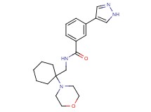 N-[(1-morpholin-4-ylcyclohexyl)methyl]-3-(1H-pyrazol-4-yl)benzamide