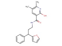 N-[3-(2-furyl)-3-phenylpropyl]-2-hydroxy-5,6-dimethylnicotinamide