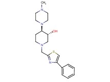 (3R*,4R*)-4-(4-methyl-1-piperazinyl)-1-[(4-phenyl-1,3-thiazol-2-yl)methyl]-3-piperidinol