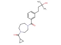 4-(3-{[4-(cyclopropylcarbonyl)-1,4-diazepan-1-yl]carbonyl}phenyl)-2-methyl-2-butanol