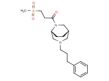(1S*,5R*)-6-[3-(methylsulfonyl)propanoyl]-3-(3-phenylpropyl)-3,6-diazabicyclo[3.2.2]nonane