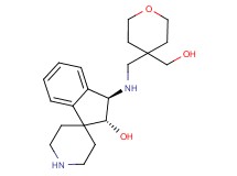 (2R*,3R*)-3-({[4-(hydroxymethyl)tetrahydro-2H-pyran-4-yl]methyl}amino)-2,3-dihydrospiro[indene-1,4'-piperidin]-2-ol