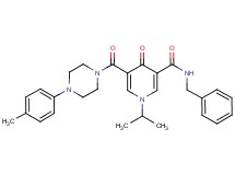 N-benzyl-1-isopropyl-5-{[4-(4-methylphenyl)-1-piperazinyl]carbonyl}-4-oxo-1,4-dihydro-3-pyridinecarboxamide