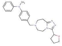 N-methyl-N-phenyl-4-{[3-(tetrahydro-2-furanyl)-5,6,8,9-tetrahydro-7H-[1,2,4]triazolo[4,3-d][1,4]diazepin-7-yl]methyl}aniline
