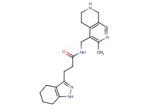 N-[(3-methyl-5,6,7,8-tetrahydro-2,7-naphthyridin-4-yl)methyl]-3-(4,5,6,7-tetrahydro-1H-indazol-3-yl)propanamide