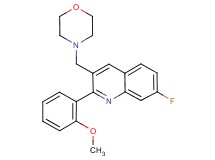 7-fluoro-2-(2-methoxyphenyl)-3-(4-morpholinylmethyl)quinoline