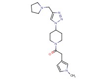 1-[(1-methyl-1H-pyrrol-3-yl)acetyl]-4-[4-(1-pyrrolidinylmethyl)-1H-1,2,3-triazol-1-yl]piperidine trifluoroacetate