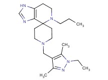 1'-[(1-ethyl-3,5-dimethyl-1H-pyrazol-4-yl)methyl]-5-propyl-1,5,6,7-tetrahydrospiro[imidazo[4,5-c]pyridine-4,4'-piperidine]