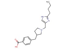 4-({1-[(2-butyl-1H-imidazol-4-yl)methyl]pyrrolidin-3-yl}methyl)benzoic acid