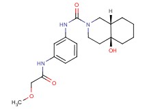 (4aS*,8aS*)-4a-hydroxy-N-{3-[(methoxyacetyl)amino]phenyl}octahydroisoquinoline-2(1H)-carboxamide
