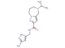 5-isopropyl-N-[(3-methyl-1H-pyrazol-5-yl)methyl]-5,6,7,8-tetrahydro-4H-pyrazolo[1,5-a][1,4]diazepine-2-carboxamide