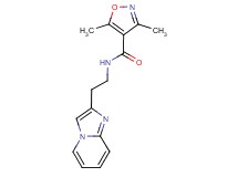 N-(2-imidazo[1,2-a]pyridin-2-ylethyl)-3,5-dimethyl-4-isoxazolecarboxamide trifluoroacetate