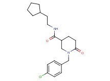 1-(4-chlorobenzyl)-N-(2-cyclopentylethyl)-6-oxo-3-piperidinecarboxamide