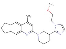 2-{3-[1-(2-methoxyethyl)-1H-imidazol-2-yl]piperidin-1-yl}-4-methyl-7,8-dihydro-6H-cyclopenta[g]quinoline