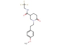 1-[2-(4-methoxyphenyl)ethyl]-6-oxo-N-(2,2,2-trifluoroethyl)-3-piperidinecarboxamide