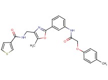 N-{[5-methyl-2-(3-{[(4-methylphenoxy)acetyl]amino}phenyl)-1,3-oxazol-4-yl]methyl}-3-thiophenecarboxamide