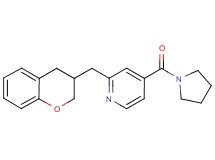2-(3,4-dihydro-2H-chromen-3-ylmethyl)-4-(pyrrolidin-1-ylcarbonyl)pyridine