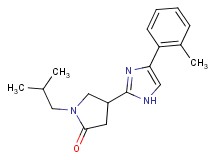 1-isobutyl-4-[4-(2-methylphenyl)-1H-imidazol-2-yl]-2-pyrrolidinone