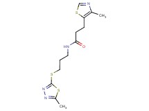 N-{3-[(5-methyl-1,3,4-thiadiazol-2-yl)thio]propyl}-3-(4-methyl-1,3-thiazol-5-yl)propanamide