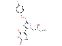 5-[3-[(4-fluorophenoxy)methyl]-1-(2-hydroxybutyl)-1H-1,2,4-triazol-5-yl]pyrimidine-2,4(1H,3H)-dione